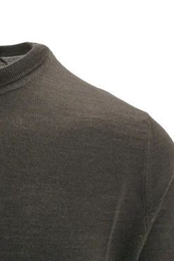 Outlet Maglia Girocollo in Lana e Seta / Uomo Maglieria