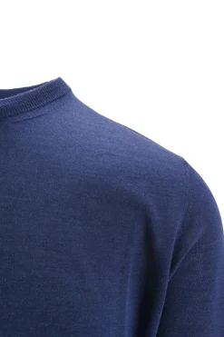 New Maglia Girocollo in Lana e Seta / Uomo Maglieria