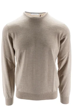 Clearance Maglia Girocollo in Lana Merinos / Uomo Maglieria