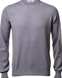 Discount Maglia Girocollo in Lana Merinos / Uomo Maglieria