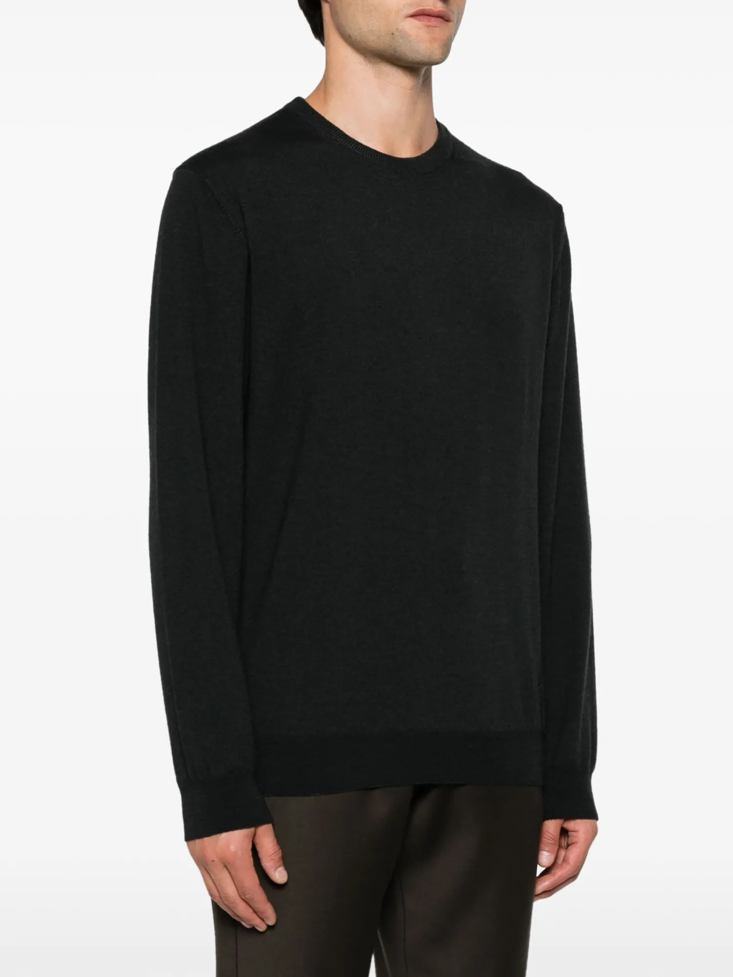 Clearance Maglia Girocollo in Lana / Uomo Maglieria