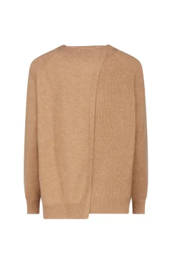 Hot Maglia Girocollo in Lana / Beige Donna Maglieria
