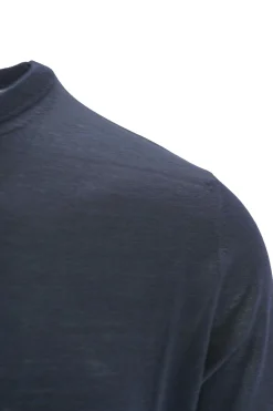 Outlet Maglia Girocollo in Lana e Seta / Uomo Maglieria