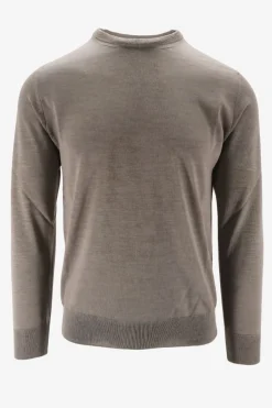 Outlet Maglia Girocollo in Lana e Seta / Uomo Maglieria