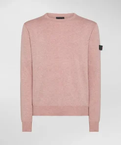 Online Maglia Girocollo in Misto Lana e Cotone / Uomo Maglieria