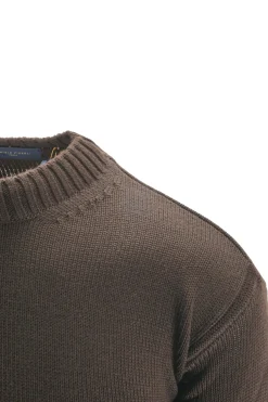 Online Maglia Girocollo in Misto Lana / Uomo Maglieria
