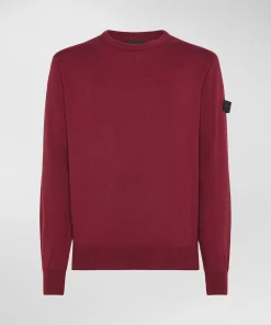 Outlet Maglia Girocollo in Misto Lana e Cotone / Uomo Maglieria