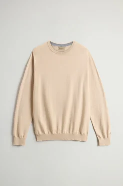 New Maglia Girocollo in Puro Cotone / Uomo Maglieria