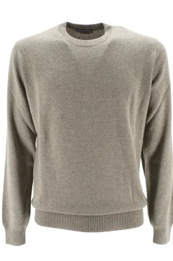 New Maglia Girocollo in Puro Cashmere / Verde Uomo Maglieria