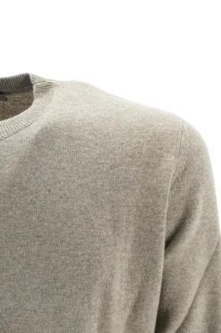 New Maglia Girocollo in Puro Cashmere / Verde Uomo Maglieria