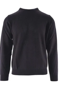 New Maglia Girocollo in Puro Cashmere / Blu Uomo Maglieria