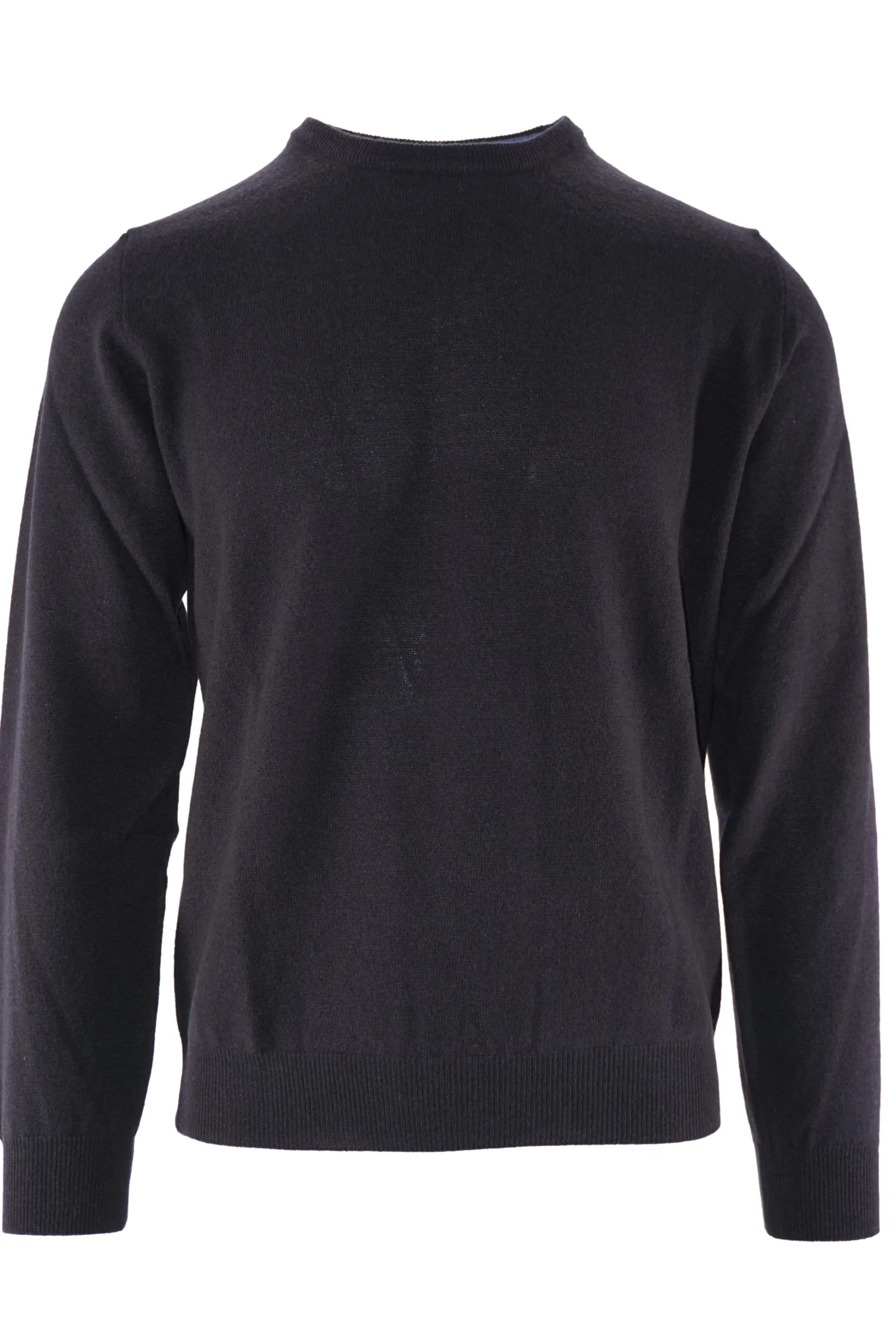 New Maglia Girocollo in Puro Cashmere / Blu Uomo Maglieria