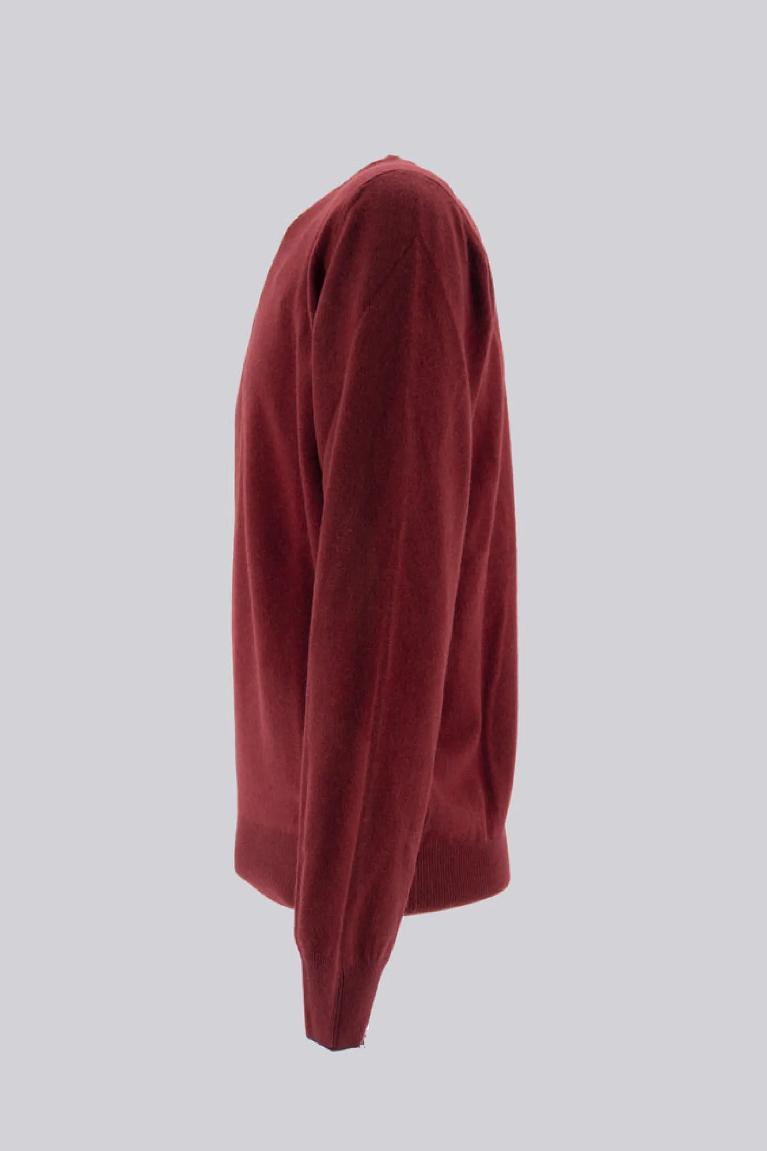 Clearance Maglia Girocollo in Sublime Cashemere / Bourdeaux Uomo Maglieria