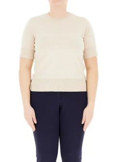 Online Maglia Girocollo in Viscosa / Donna Maglieria