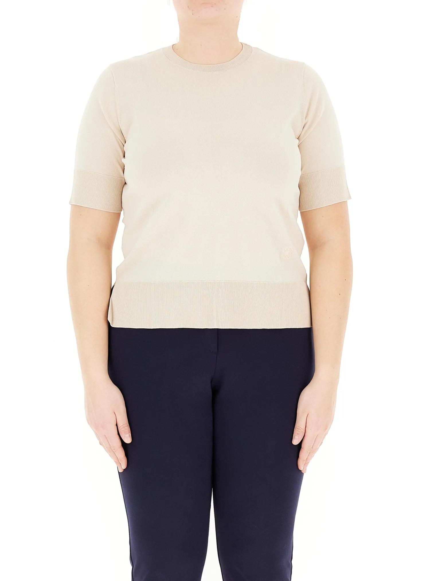 Online Maglia Girocollo in Viscosa / Donna Maglieria