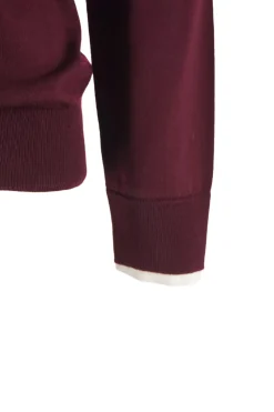 Clearance Maglia Girocollo / Bordeaux Uomo Maglieria