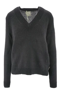 Maglia in Alpaca con Scollo a V / Donna Maglieria