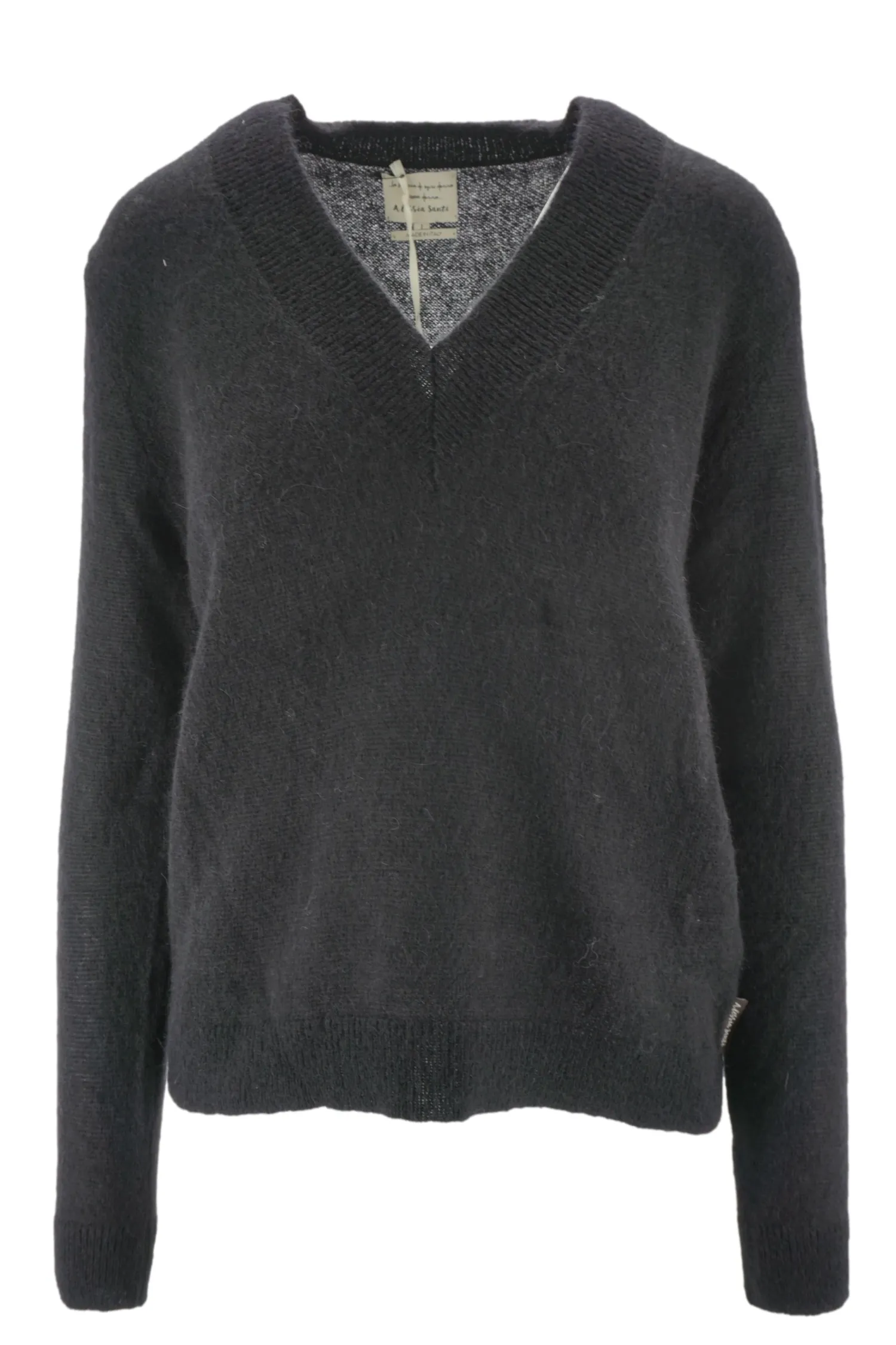 Maglia in Alpaca con Scollo a V / Donna Maglieria