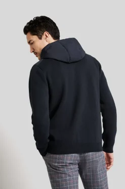New Maglia in Cotone con Full Zip / Uomo Maglieria