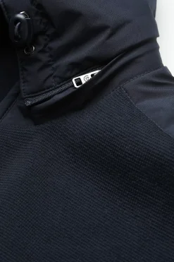 New Maglia in Cotone con Full Zip / Uomo Maglieria
