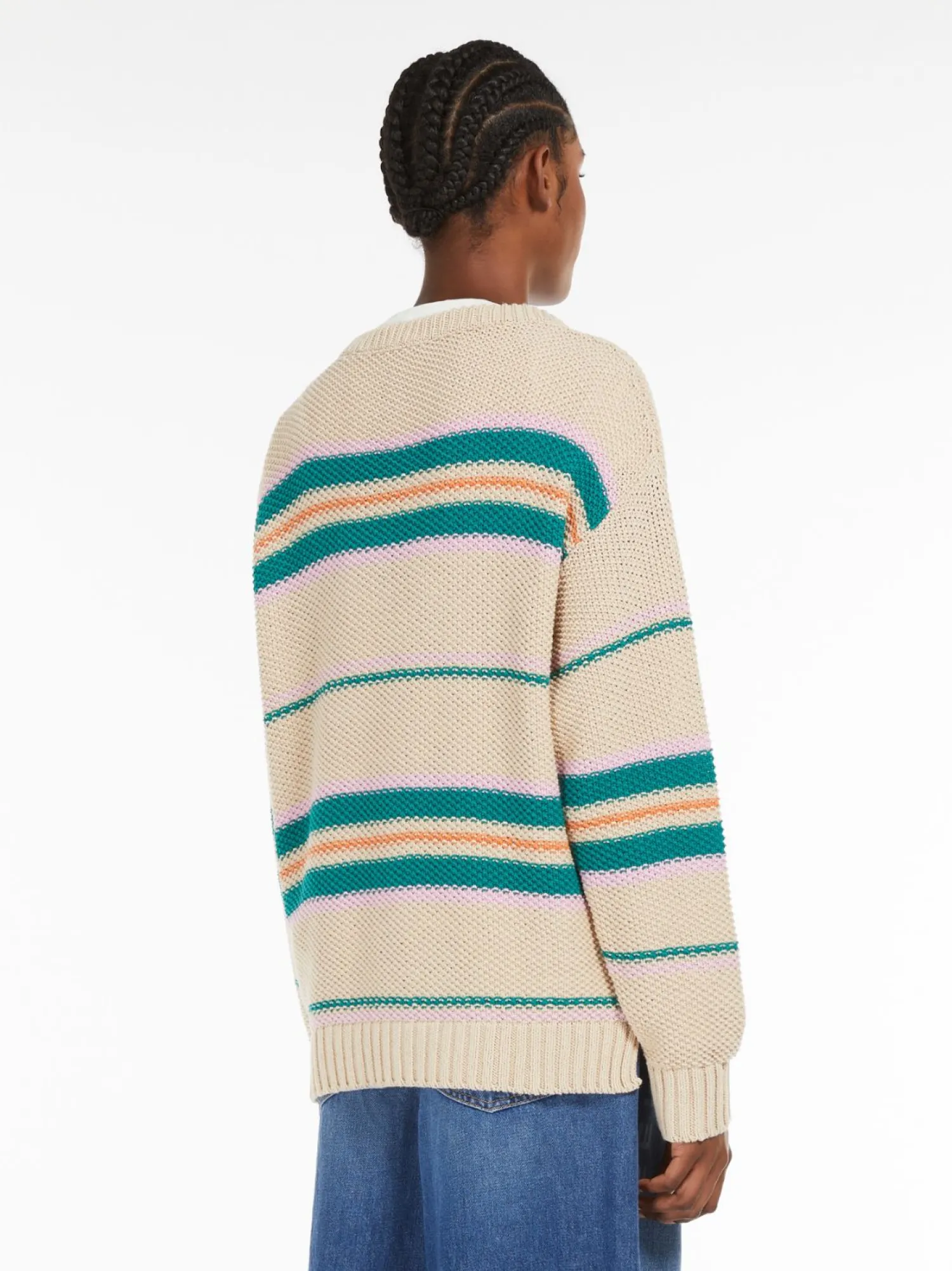 Clearance Maglia in Cotone con Ricamo / Donna Maglieria