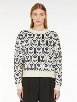 Clearance Maglia in Cotone Jacquard / Donna Maglieria