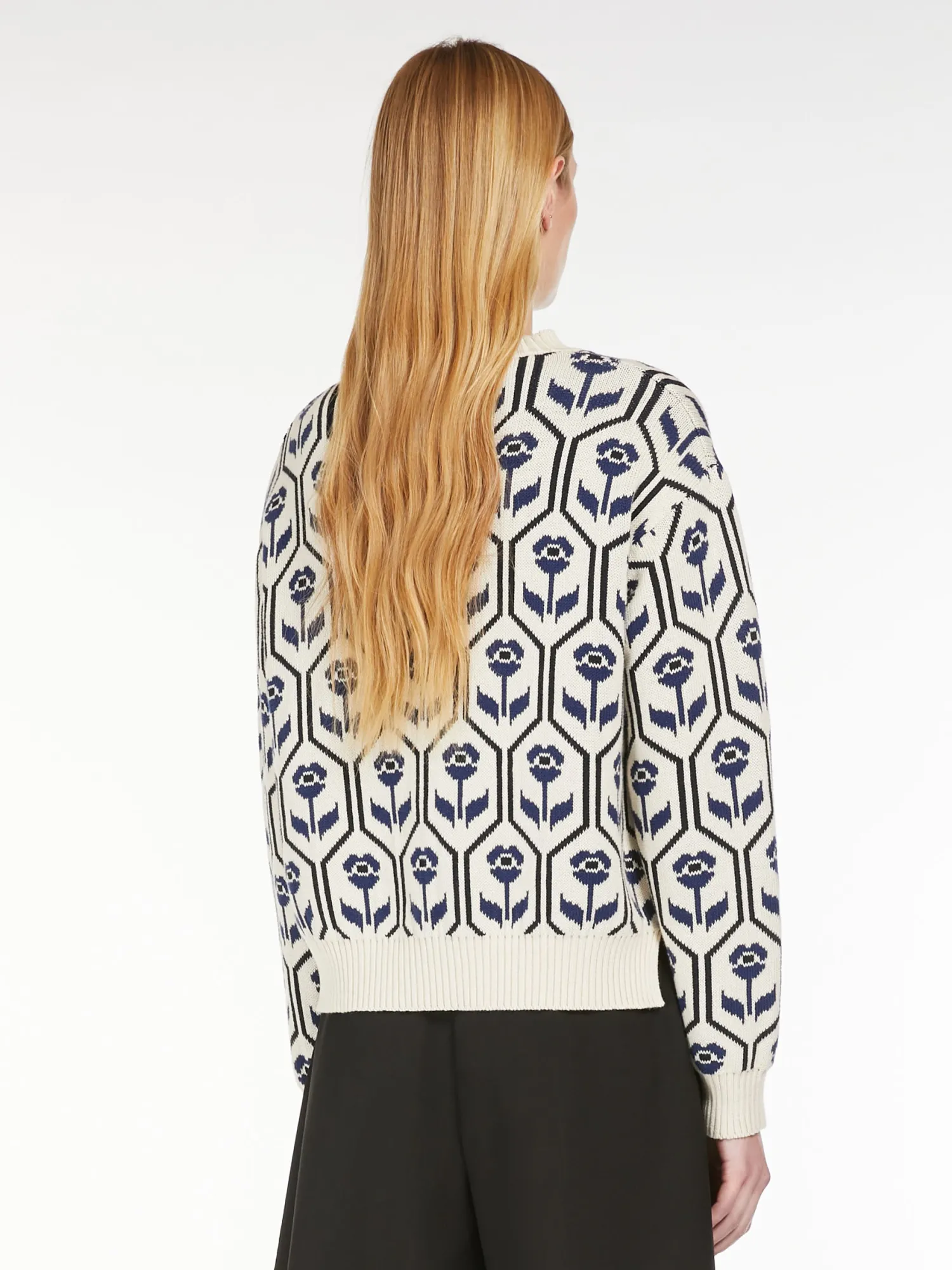 Clearance Maglia in Cotone Jacquard / Donna Maglieria