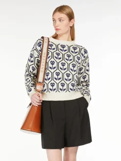 Clearance Maglia in Cotone Jacquard / Donna Maglieria