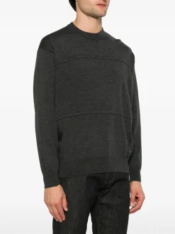 Sale Maglia in Lana con Inserti / Uomo Maglieria