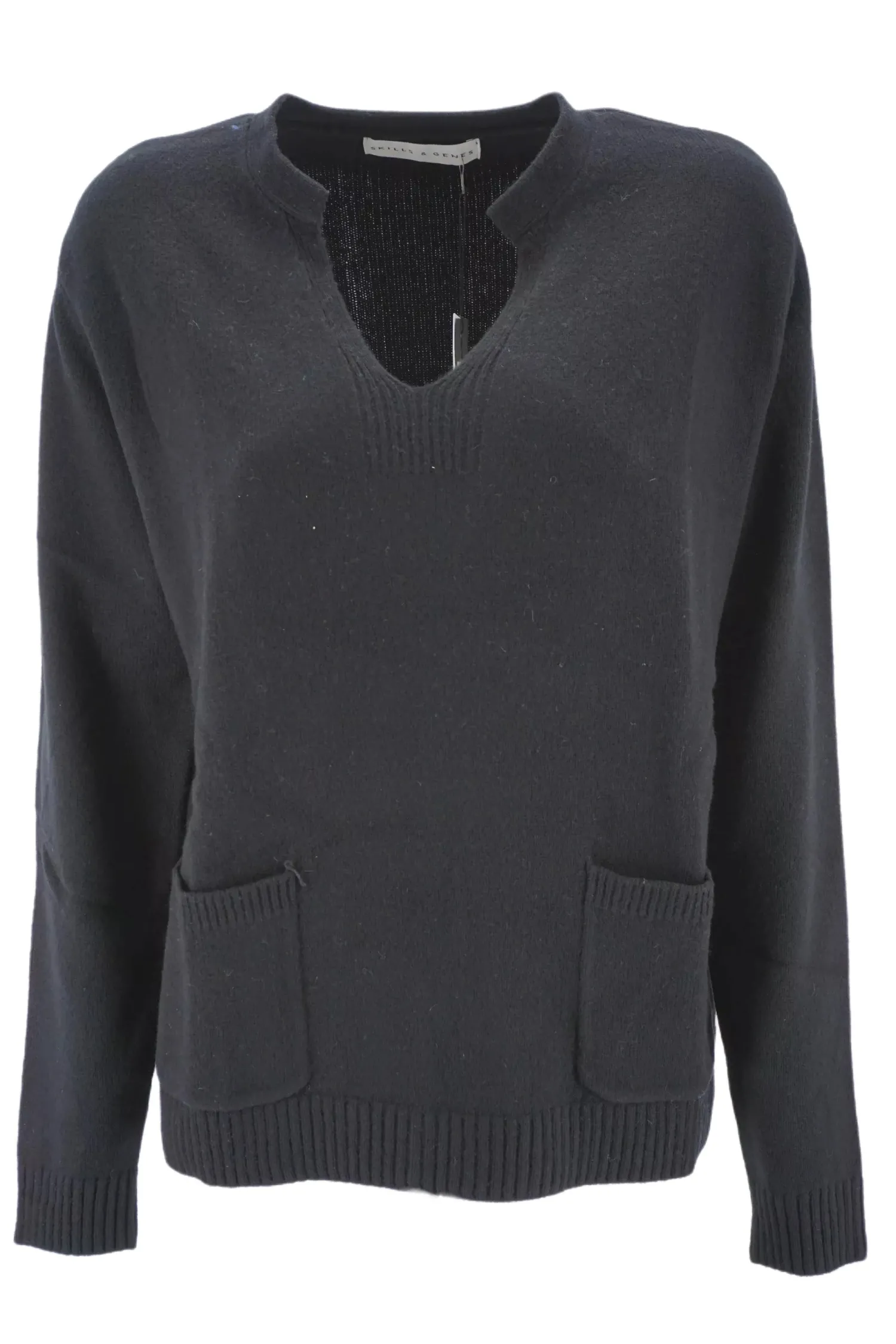 New Maglia in Lana con Scollo a V / Donna Maglieria