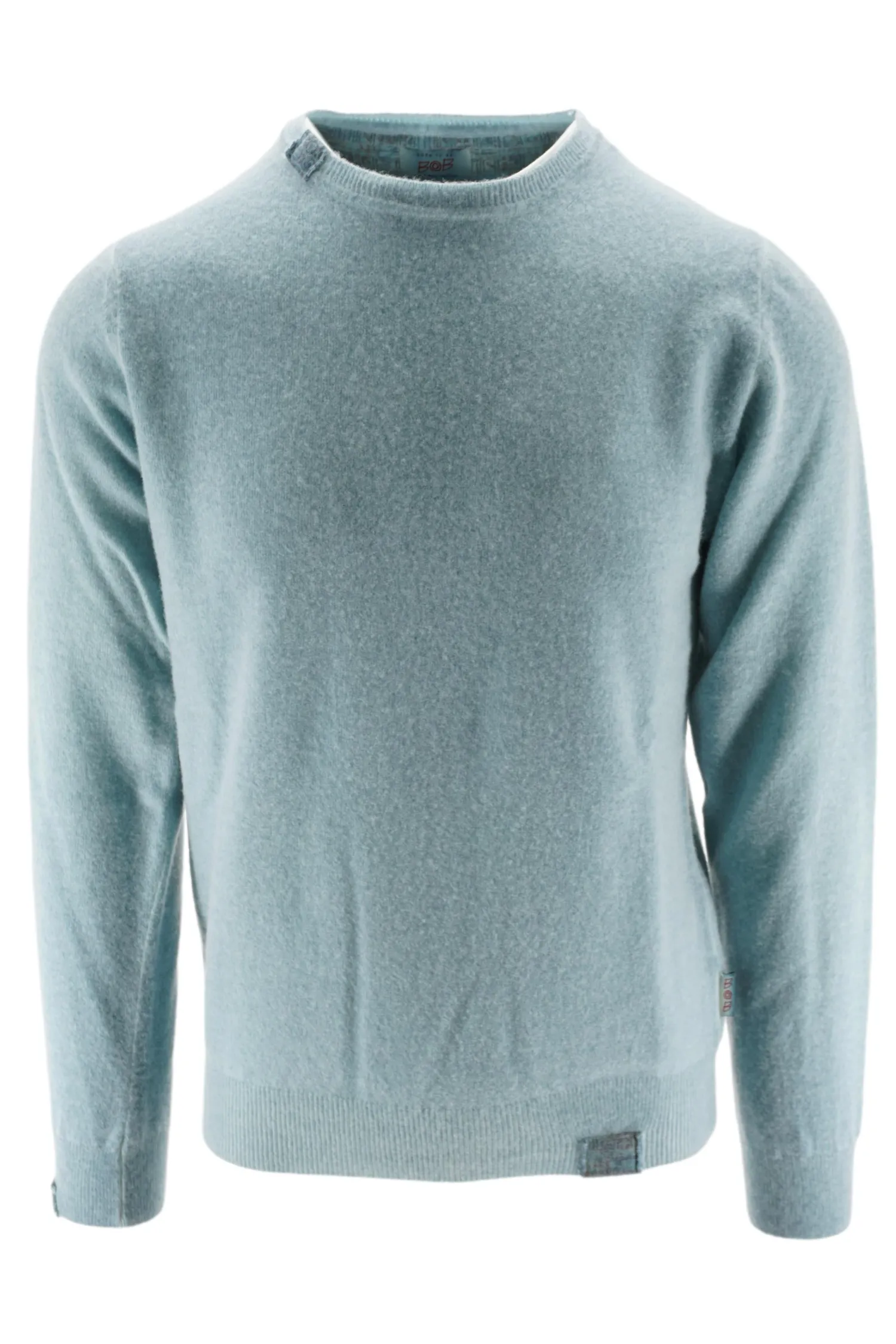 Maglia in Lana con Tintura a Freddo / Azzurro Uomo Maglieria