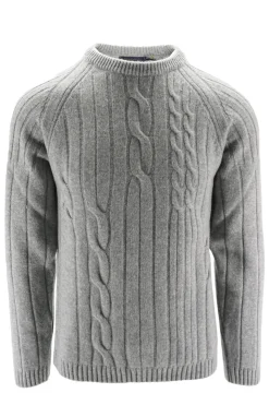 Online Maglia in Lana Geelong con Intrecci / Uomo Maglieria