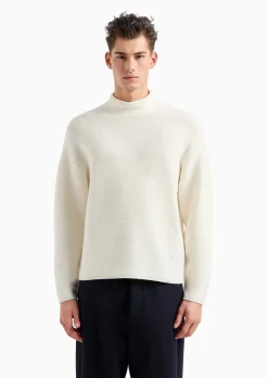 Outlet Maglia in Lana Vergine con Tramatura / Uomo Maglieria