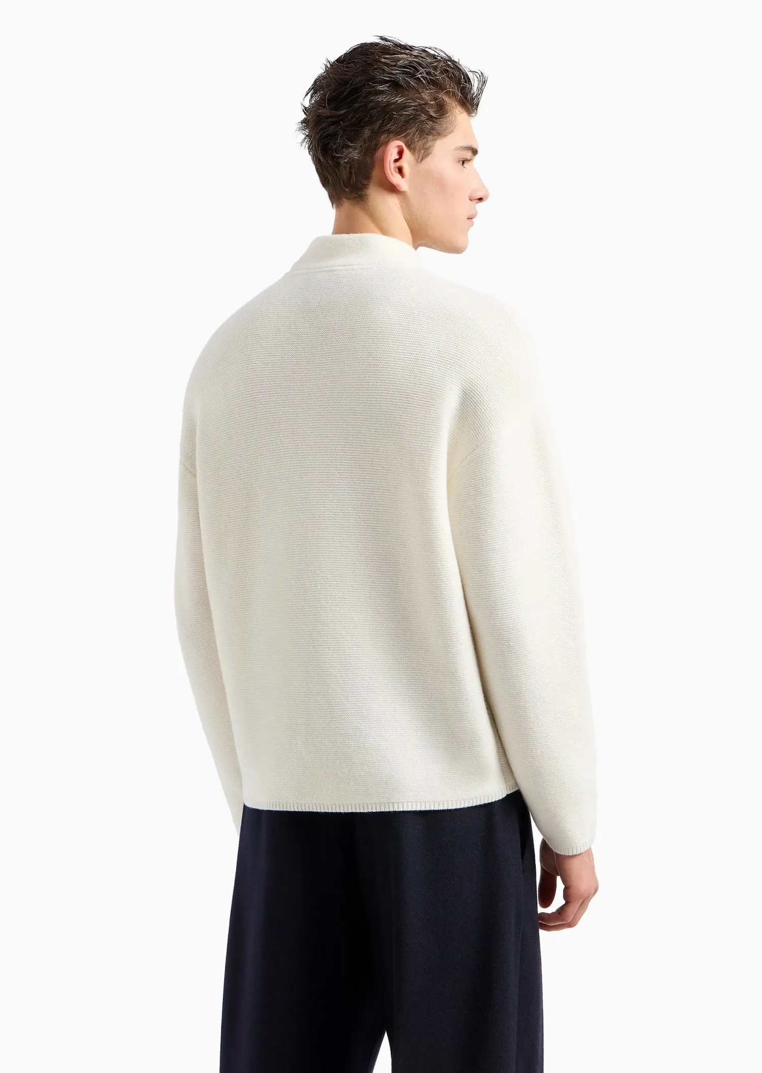 Outlet Maglia in Lana Vergine con Tramatura / Uomo Maglieria