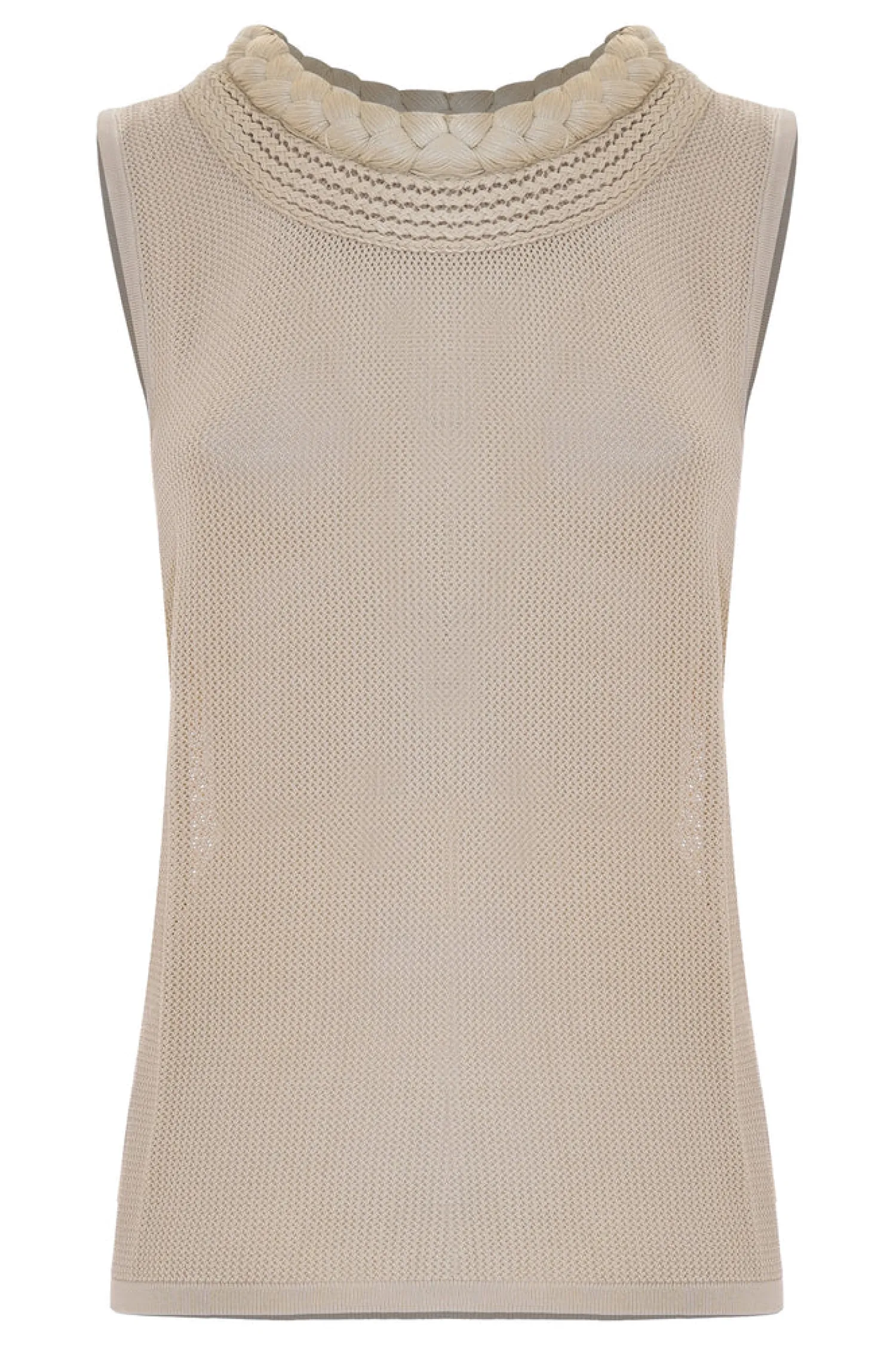 Online Maglia Senza Maniche con Scollo Rotondo / Donna Top