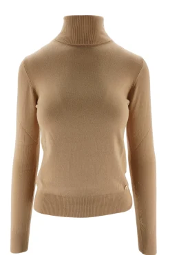 Online Maglia Slim Fit con Collo Alto / Donna Maglieria