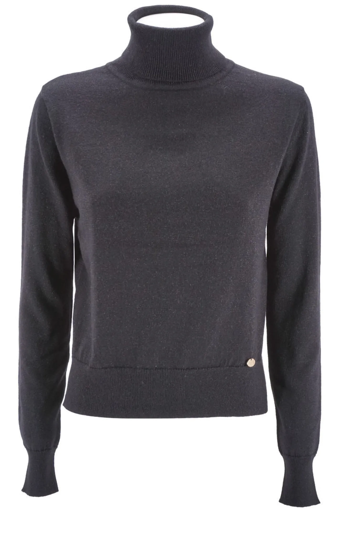 Maglia a collo alto / Nero Donna Maglieria