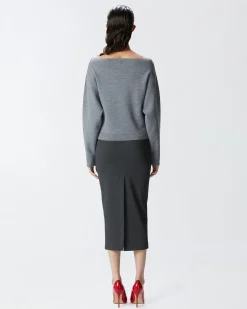 Sale Maglioncino in Lana con Scollo a Barchetta / Donna Maglieria