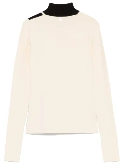 Outlet Maglione con Design Color Block / Donna Maglieria