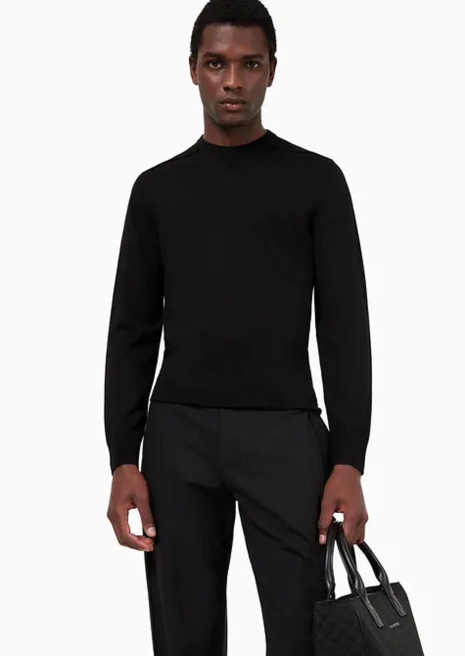 New Maglione Girocollo in Misto Lana / Uomo Maglieria