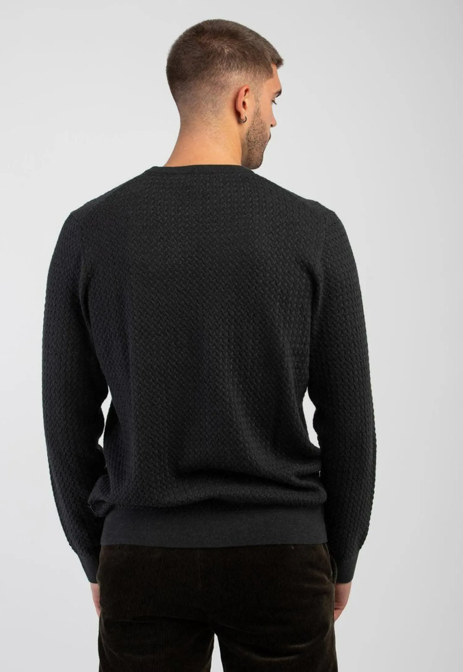 Best Maglione in Cotone e Cashmere / Grigio Uomo Maglieria