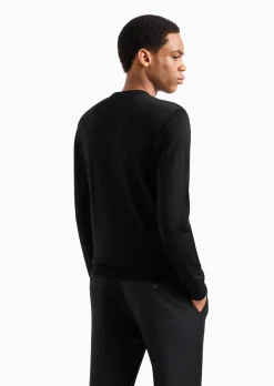 Clearance Maglione in Misto Lana e Lyocell / Uomo Maglieria