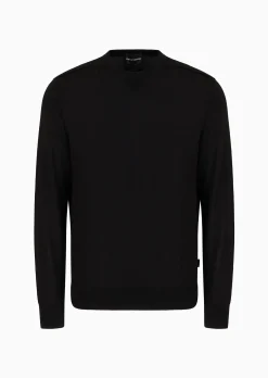 Clearance Maglione in Misto Lana e Lyocell / Uomo Maglieria