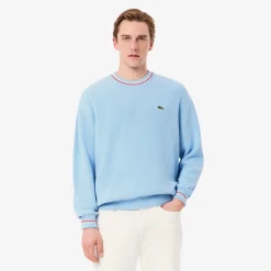 Maglione Leggero in Crepe di Cotone / Uomo Maglieria