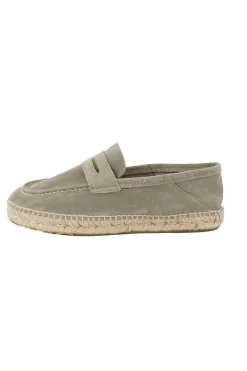 Outlet Mocassino Espadrilles in Camoscio / Uomo Scarpe Basse