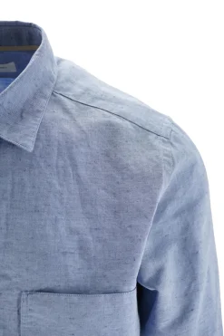 New Overshirt in Cotone e Lino / Uomo Camicie