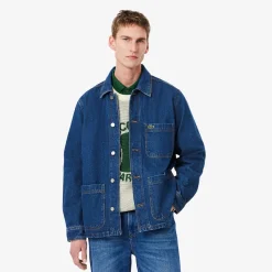 Overshirt in Denim di Cotone Pesante / Uomo Camicie