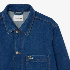 Overshirt in Denim di Cotone Pesante / Uomo Camicie