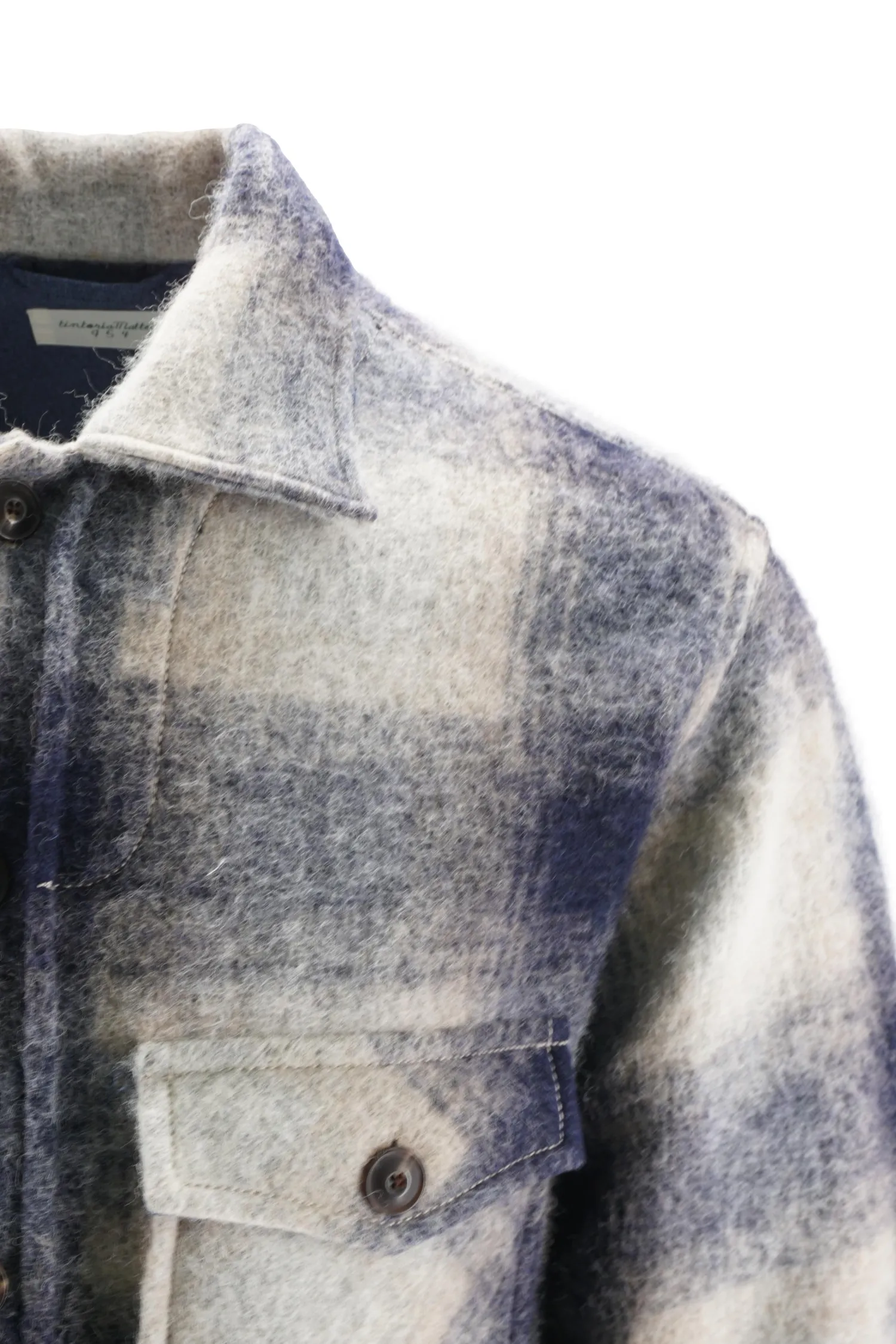 New Overshirt in Lana con Fantasia / Uomo Camicie