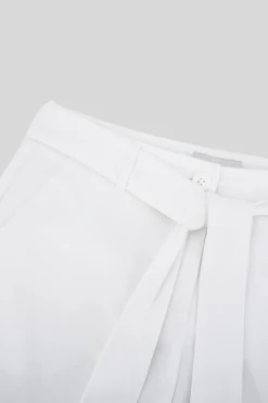 New Pantaloncino con Cintura / Bianco Donna Shorts